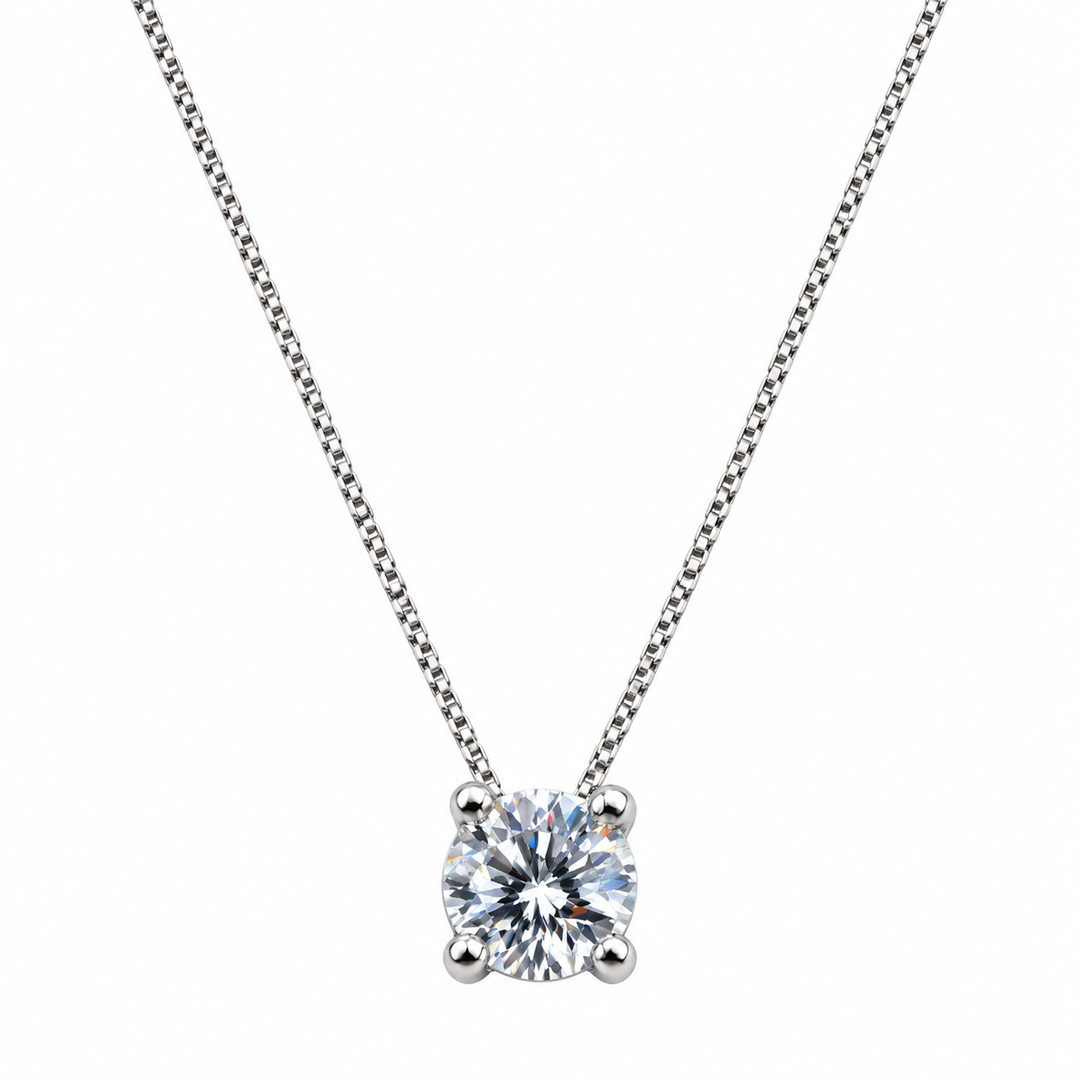 Collana Punto Luce in Oro Bianco 18kt