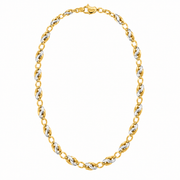 Collana Bicolore in Oro Giallo e Bianco 18 kt