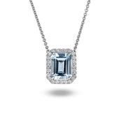 Collana con Acquamarina e Diamanti Crivelli