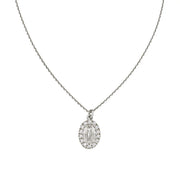 Collana Mini Madonna Miracolosa con Zirconi