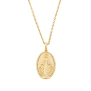 Collana Medaglia Miracolosa Dorata