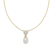 Collana Punto Luce e Perla Dorata