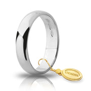 Fede Classica Larga Oro Bianco gr 4.0