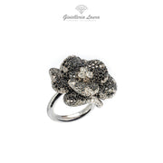 Anello Fiore con Diamanti Crivelli