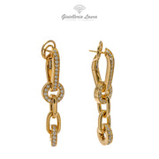 Orecchini Oro Giallo e Diamanti Crivelli