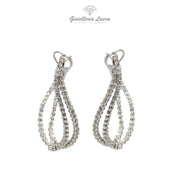 Orecchini in Oro Bianco e Diamanti Crivelli