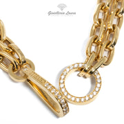 Collana Oro Giallo e Diamanti Crivelli