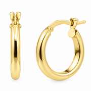 Orecchini a Cerchietto in Oro Giallo 18kt