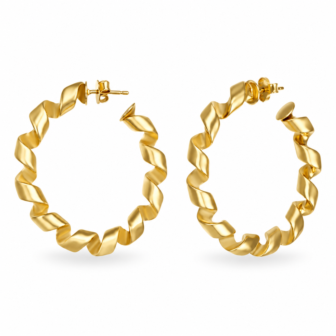 Cerchi Spirale in Oro Giallo
