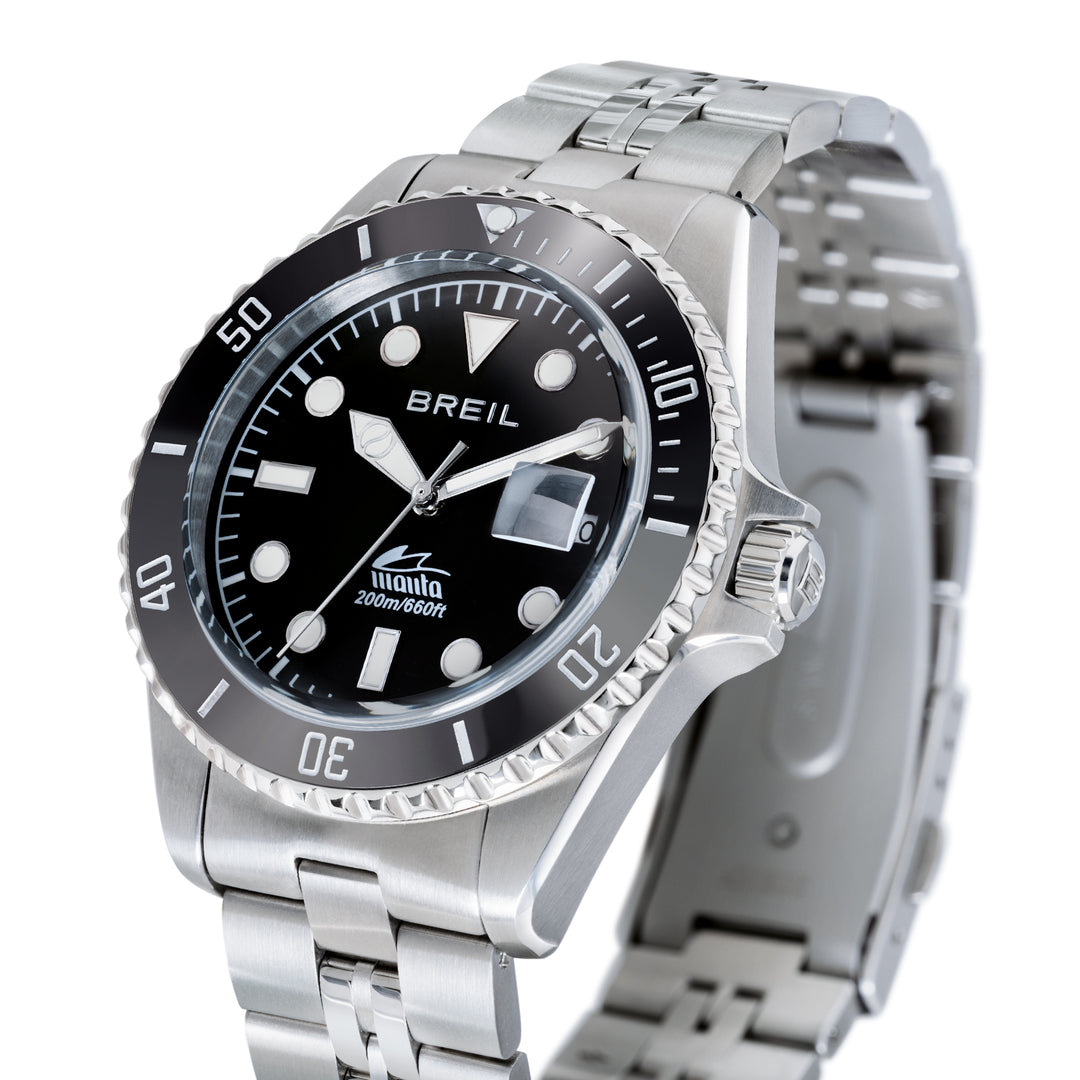 Orologio Breil Manta Heritage Nero 42 mm Uomo