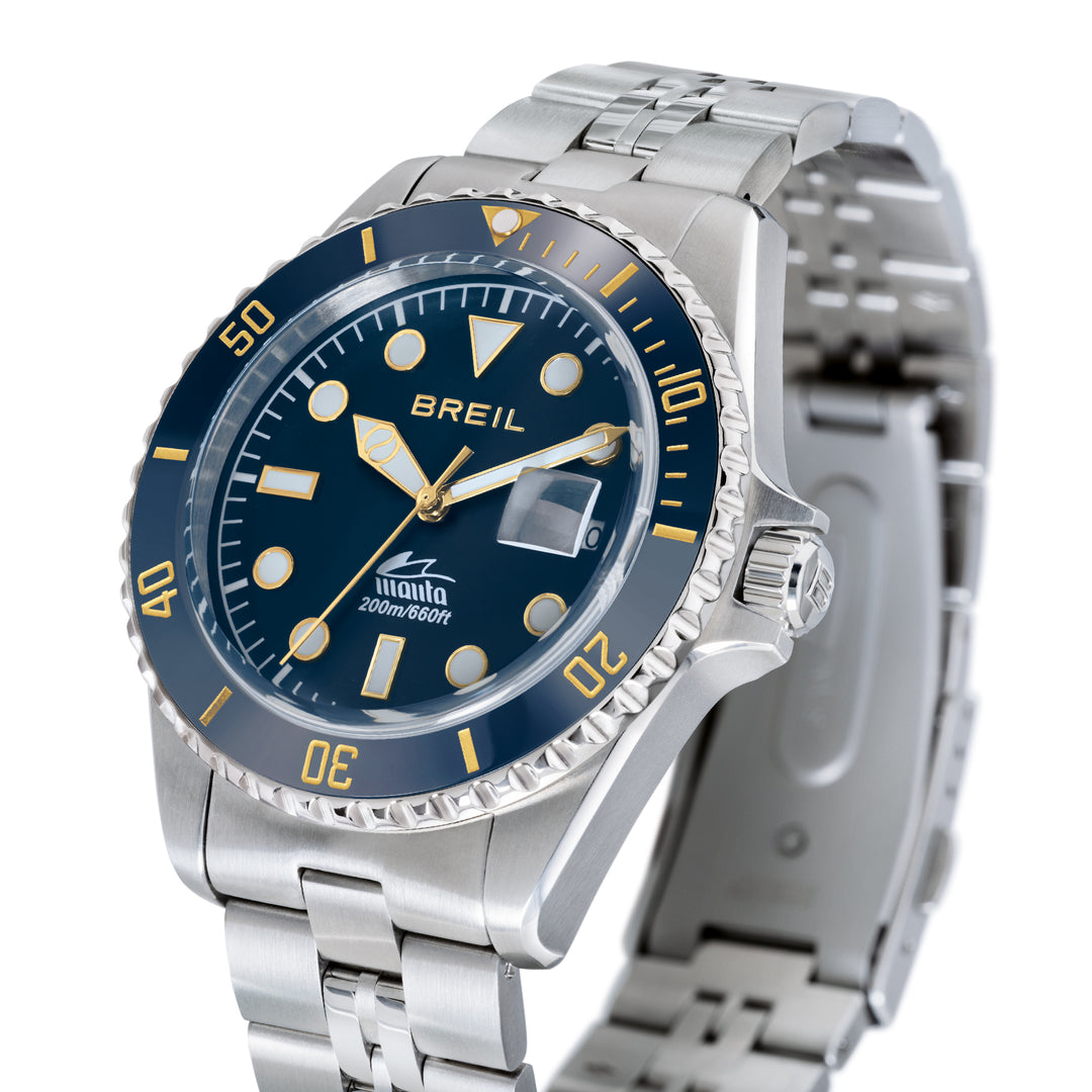 Orologio Breil Manta Heritage Blu 42mm Uomo