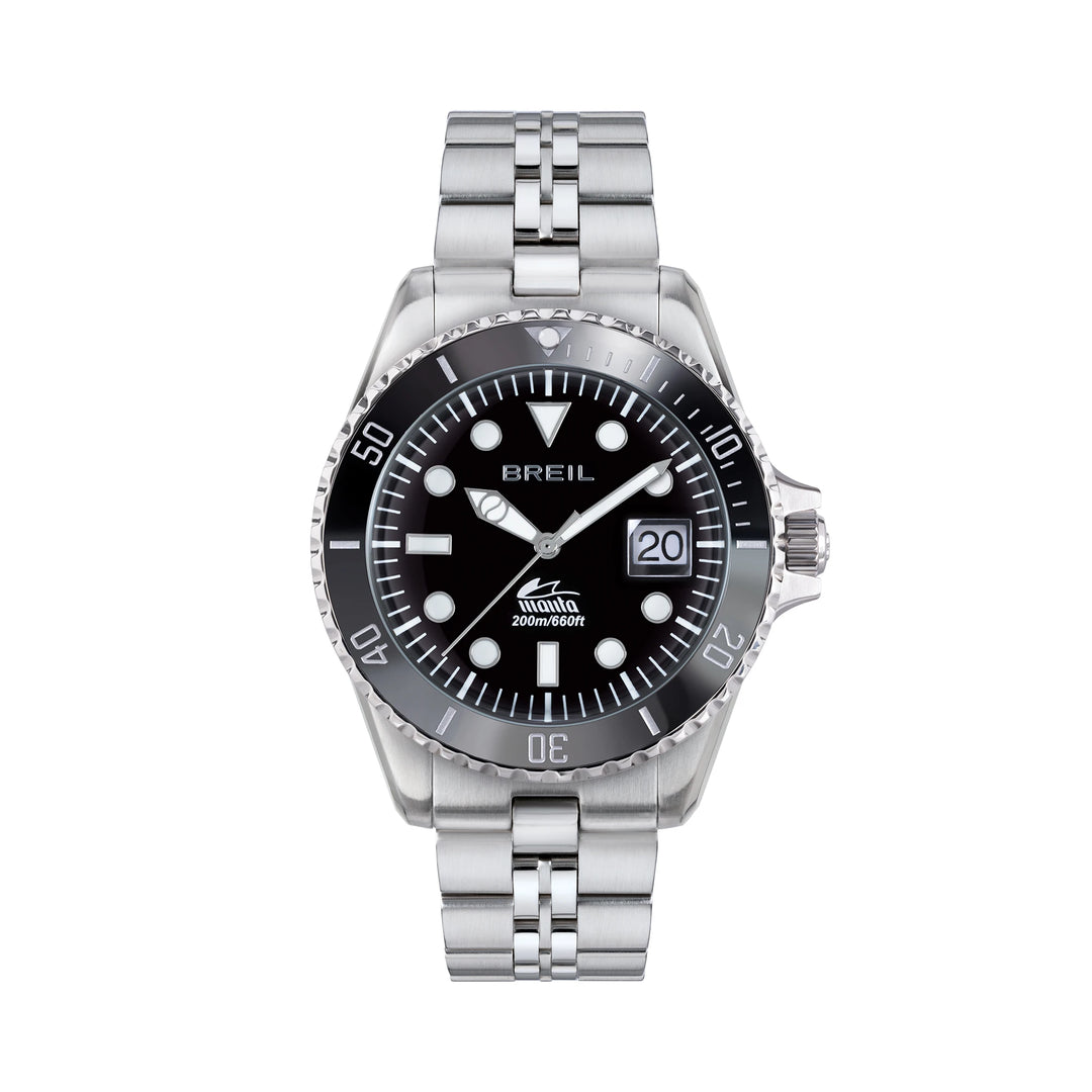 Orologio Breil Manta Heritage Nero 42 mm Uomo
