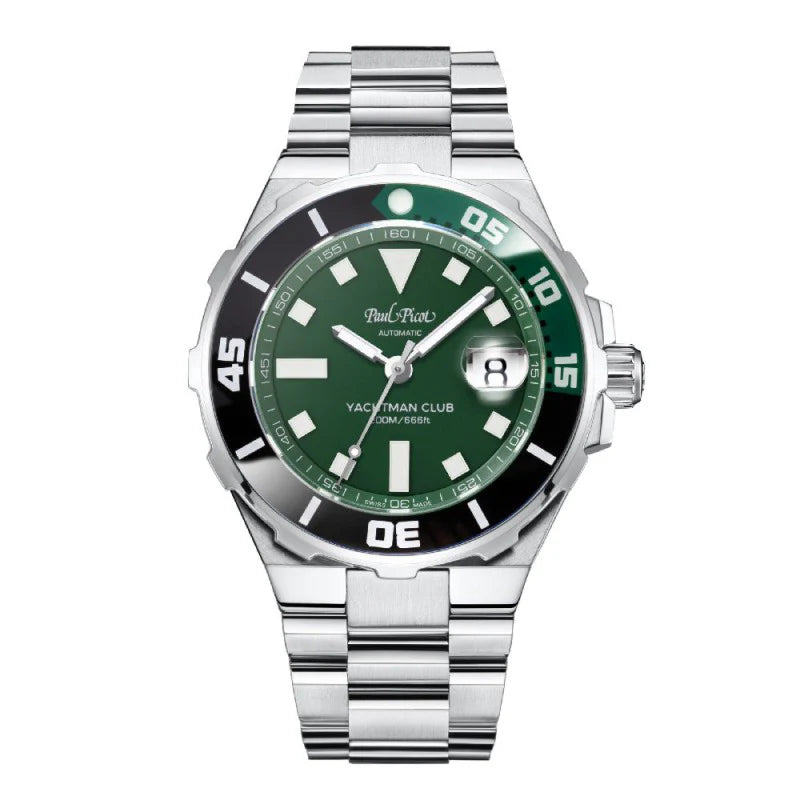 Orologio Uomo Paul Picot Automatico Yachtman Club Nero Verde