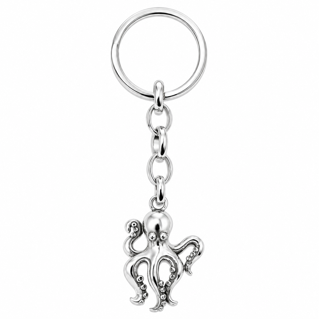 Portachiavi in Argento con Pendenti Decorativo Sovrani