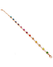 Bracciale Tennis Rainbow in Argento 925